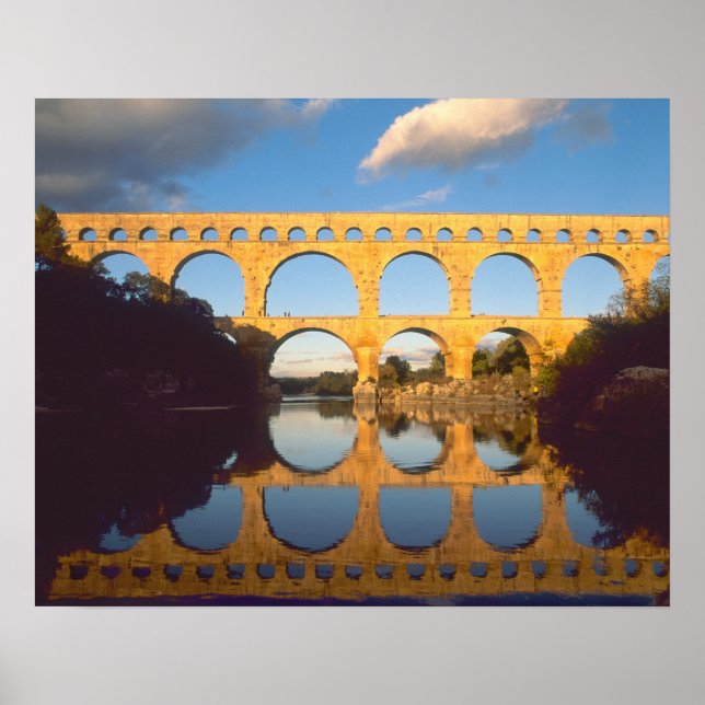 Poster Pont du Gard, Gardon River, Gard, Languedoc, (Frente)
