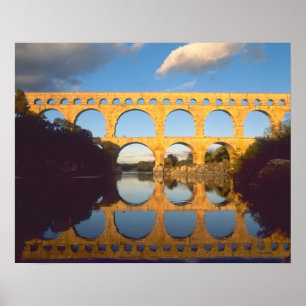 Poster Pont du Gard, Rio Gardon, Gard, Languedoc,
