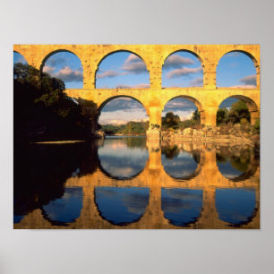 Poster Pont du Gard, Rio Gardon, Gard, Languedoc,