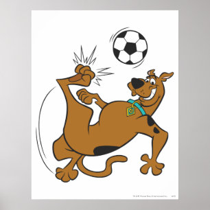 Pôster Pontapé aéreo do futebol de Scooby-Doo