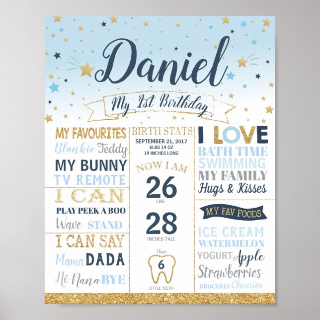 Poster Pontas do primeiro aniversario de Estrelas Pequena (Frente)