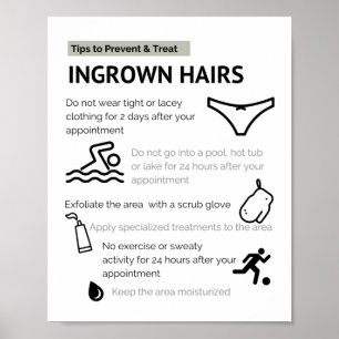 Poster Pontas e prevenção do cabelo cultivado