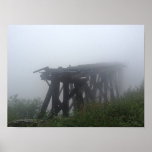 Poster Ponte abandonada sobre Morto Horse Gulch, Yukon