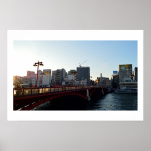 Poster Ponte Azuma: rio Sumida, Tóquio