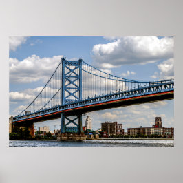 Poster Ponte Benjamin Franklin, Filadélfia, PA