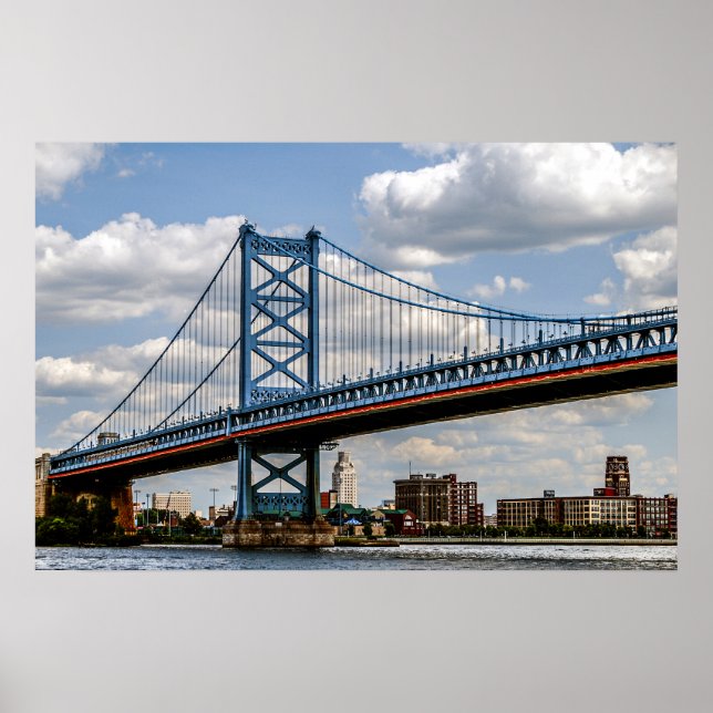 Poster Ponte Benjamin Franklin, Filadélfia, PA (Frente)