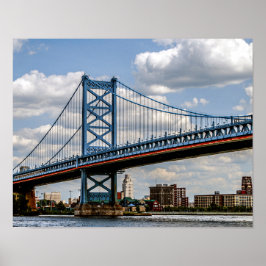 Poster Ponte Benjamin Franklin, Filadélfia, PA