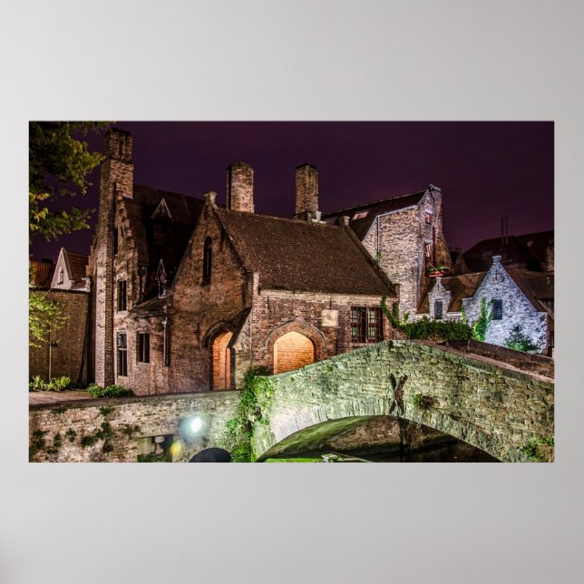 Poster Ponte Bonifacius em Bruges (Frente)