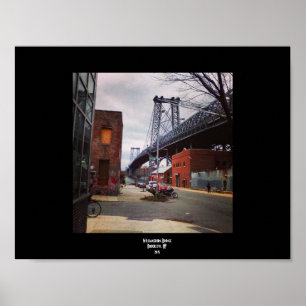 Poster Ponte Brooklyn de Williamsburg, NY
