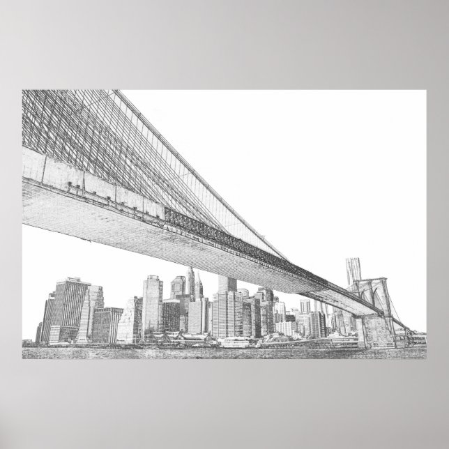 Poster Ponte Brooklyn, Nova Iorque (Frente)