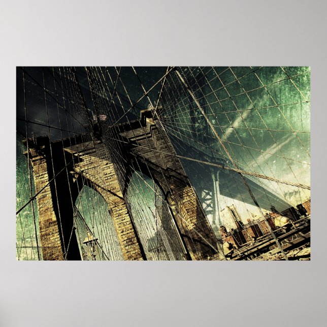 Poster Ponte Brooklyn - Nova Iorque (Frente)