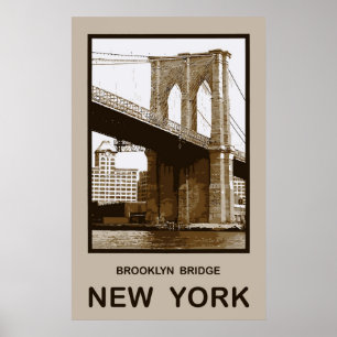 Poster Ponte Brooklyn Nova York