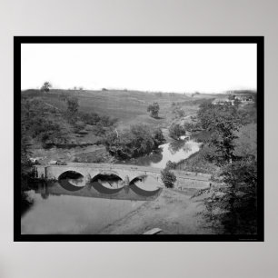 Poster Ponte Burnside perto de Antietam 1862