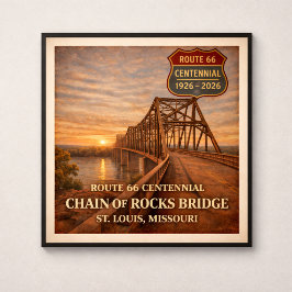 Poster Ponte Chain of Rocks da Rota 66