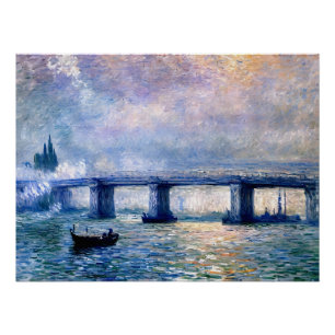 Pôster Ponte Charing Cross, de Claude Monet (1903)