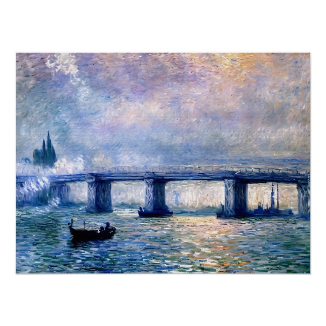 Pôster Ponte Charing Cross, de Claude Monet (1903) (Frente)