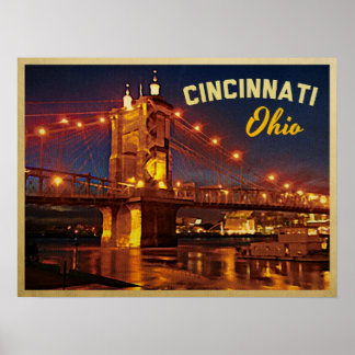 Pôster Ponte Cincinnati Ohio