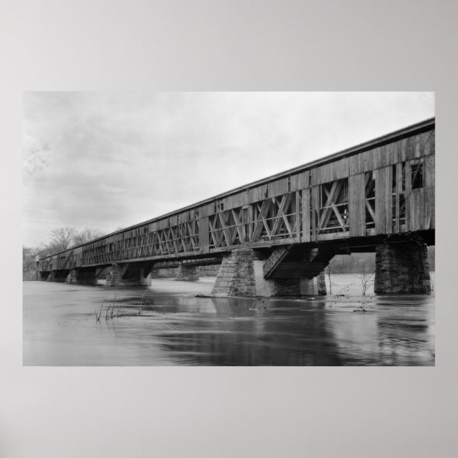 Pôster Ponte coberta antiga (Frente)