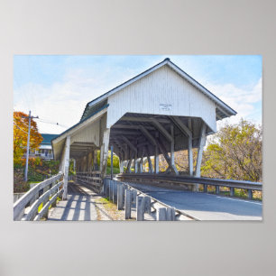 Poster Ponte coberta de Miller, Lyndon, Vermont
