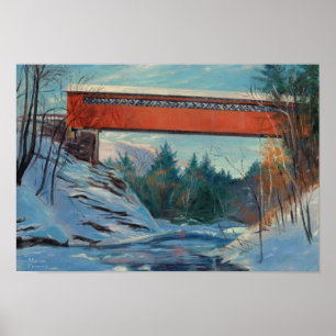 Poster Ponte coberta de Vermont