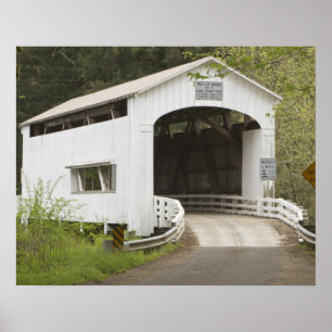 Pôster Ponte coberta Wild Cat, Condado de Lane, Oregon