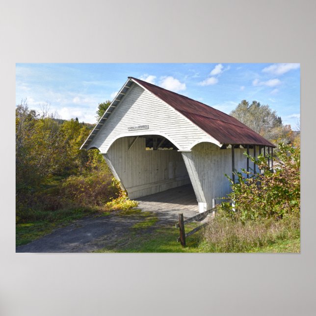 Poster Ponte Coberto Schoolhouse, Vermont (Frente)