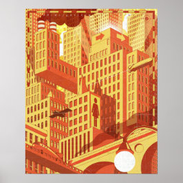 Pôster Ponte da cidade