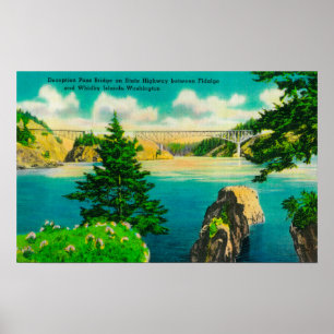 Poster Ponte da passagem da decepção, Fidalgo e ilha de
