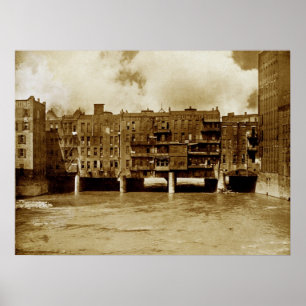 Pôster Ponte da rua principal de Rochester NY