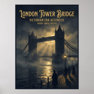 Poster Ponte da Torre de Londres Gótico Vitoriano Viagem