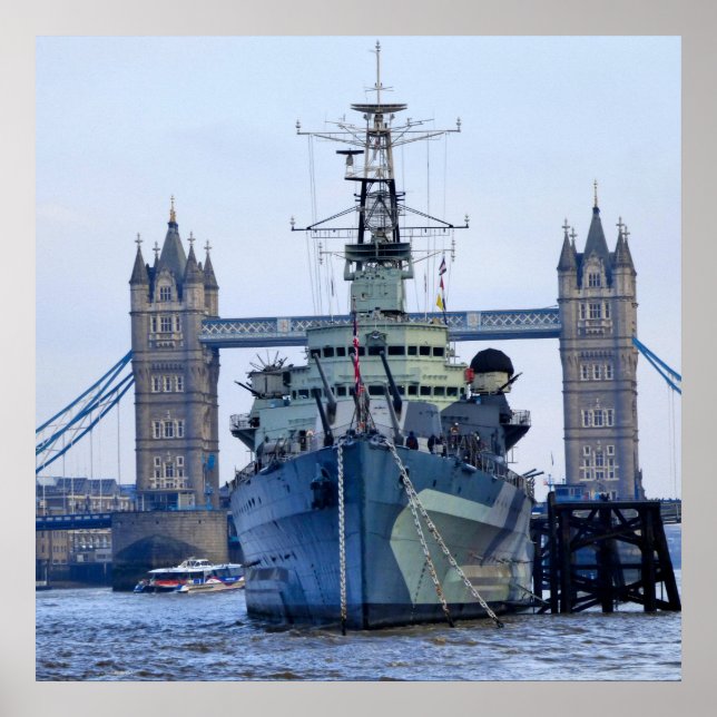 Poster Ponte da Torre Londres. (Frente)
