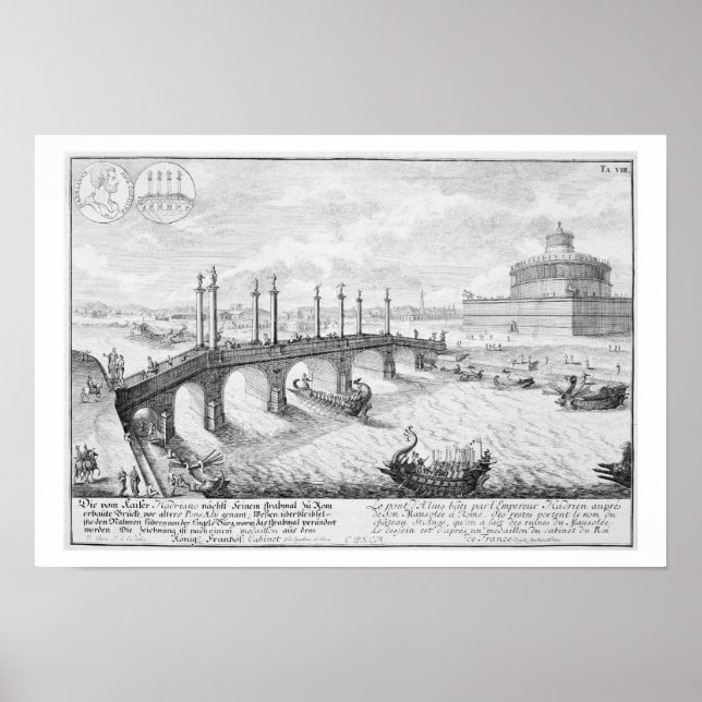 Pôster Ponte de Aelius e Mausoléu de Hadrian (Castel S (Frente)