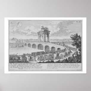 Pôster Ponte de Augustus sobre através de Flaminia, pert