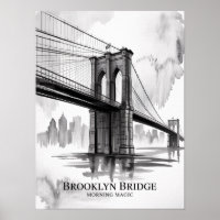 Ponte de Brooklyn Manhã Mágica Tinta