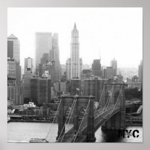 Poster ponte de Brooklyn NYC
