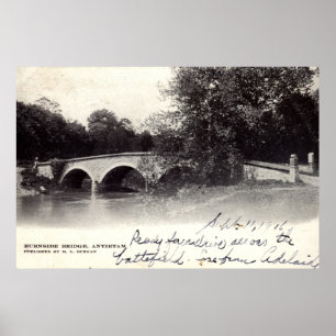 Pôster Ponte de Burnside, guerra civil 1906 da DM de