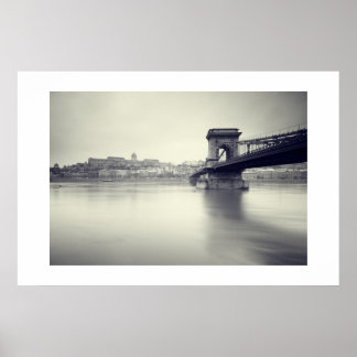 Poster Ponte de Cadeia Szechenyi e Palácio Real