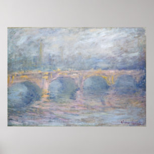 Poster Ponte de Claude Monet   Waterloo, Londres, no por