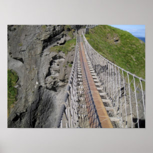 Pôster Ponte de corda histórica Carrick-a-rede, Norte