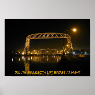 Pôster Ponte de elevador histórica de Duluth Minnesota