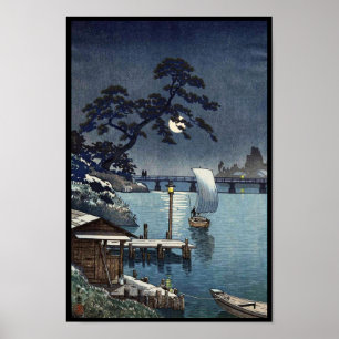 Poster Ponte de Kangetsu, Shimonoseki no outono adiantado
