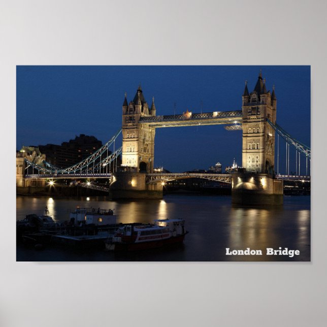 Poster Ponte de Londres. Night Sky (Frente)