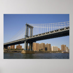 Poster Ponte de Manhattan que atravessa o rio Este 2