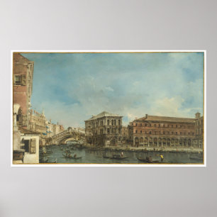 Poster Ponte de Rialto com dei Camerlenghi de Palazzo