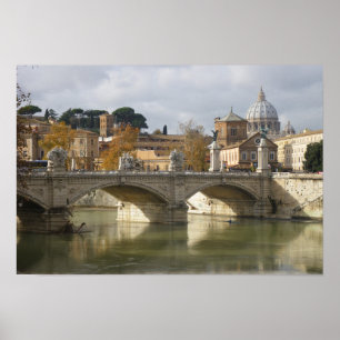 Poster Ponte de Roma, Tibre