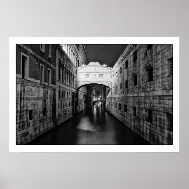 Poster Ponte de Sighs - Veneza/Itália (Frente)