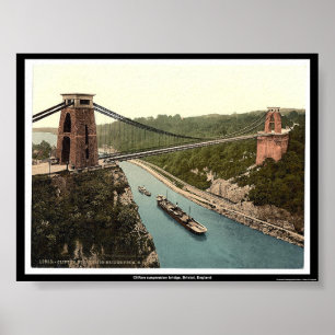 Pôster Ponte de suspensão de Clifton, Bristol, Inglaterr
