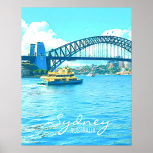 Poster Ponte de Sydney Ferry Harbor