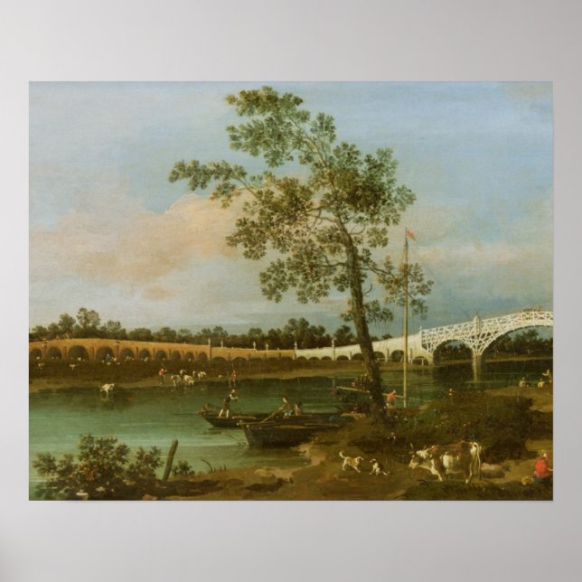 Poster Ponte de Walton, 1755 (óleo na canvas) (Frente)