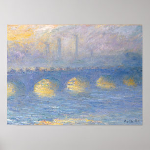 Poster Ponte de Waterloo, couvert 1904 dos temps